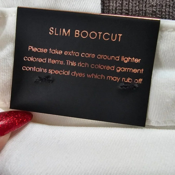 Jen7 by 7 For All Mankind Women's White High-Rise Slim-Fit Bootcut Jeans Size 16 - Picture 12 of 15